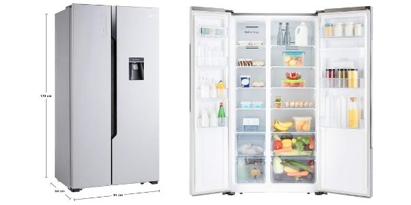 Amazon Basics 564 ltr the best side by side refrigerator