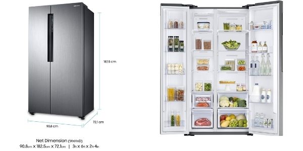Hisense 564 ltr Side-by-Side Door Refrigerator