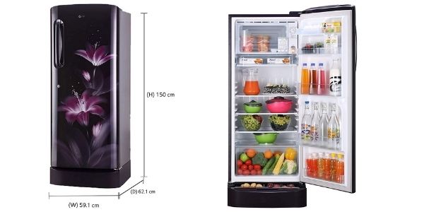 LG 235ltr Inverter Direct Cool Single Door Refrigerator