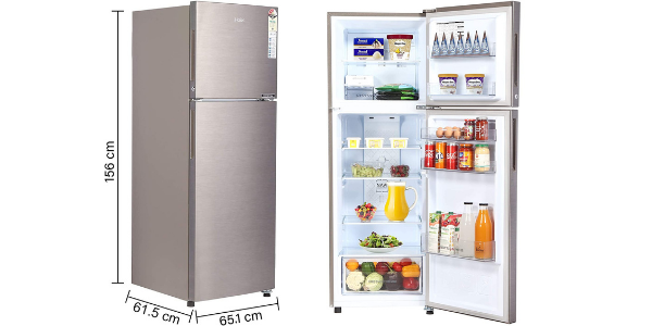 Haier 258 L 3 Star Frost Free Double Door Refrigerator 