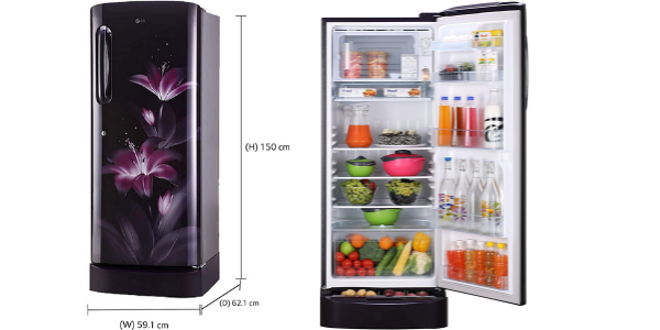 LG 235L 4 Star Inverter Direct Cool Single Door Refrigerator 