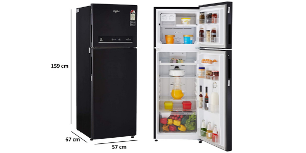 Whirlpool 265ltr 3-stars Inverter Frost Free Double Door Refrigerator