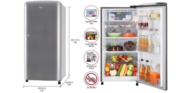 LG fridge 190 ltr Direct Cool Single Door