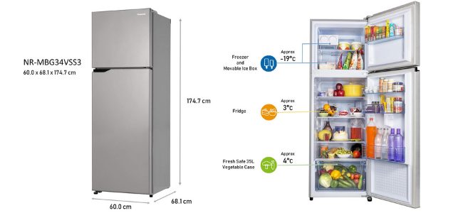 Panasonic 336 ltr refrigerator 