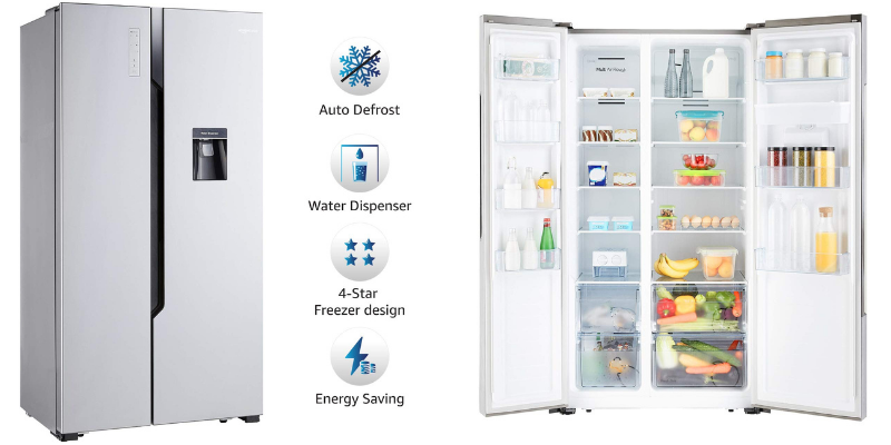 Amazon basics 564 ltr refrigerator - side by side door