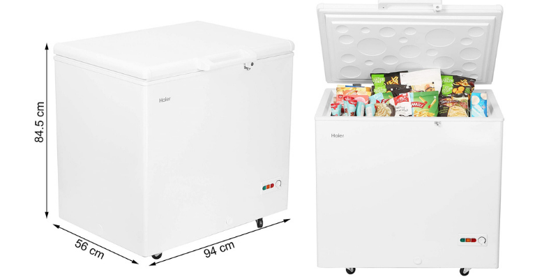 Haier single door deep freezer