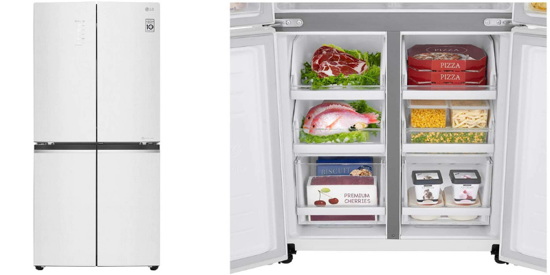 LG 598ltr inverter wi-fi french door side by side refrigerator