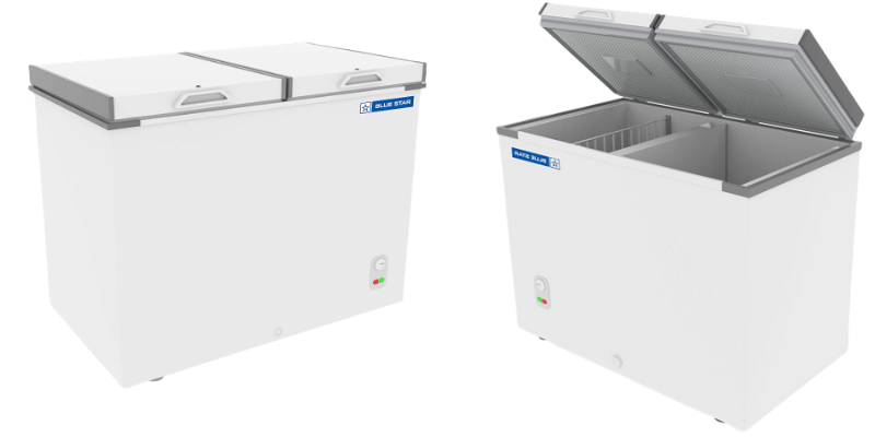 Blue star double door deep freezer