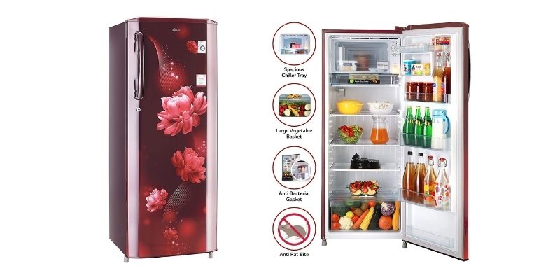 LG 270ltr Single Door Refrigerator Under 25000